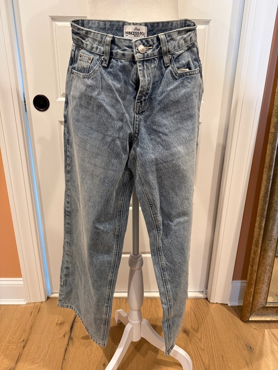 Princess Polly Denim - Princess Polly Boyfriend Jeans in Light Blue Wash